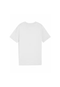 Puma - Młodzieżowa koszulka PUMA Sport z prążkowanym kołnierzem PUMA White. Kolor: biały. Materiał: prążkowany. Sport: joga i pilates