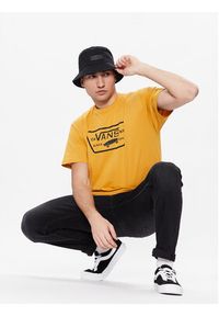 Vans T-Shirt Full Patch VN000QN8 Żółty Classic Fit. Kolor: żółty. Materiał: bawełna #4