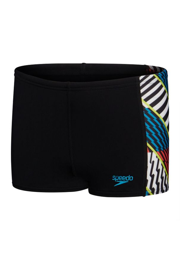 Kąpielówki chłopięce spodenki na basen Speedo Digi Alov PANL ASHT. Kolor: czarny, niebieski, wielokolorowy, biały
