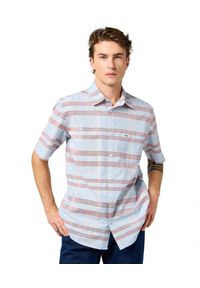 Wrangler - MESKA KOSZULA WRANGLER SS 1 PKT SHIRT NIAGARA MIST 112362756 #1