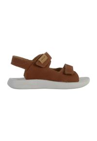 Geox - Sandały GEOX J SANDAL LIGHTFLOPPY Brązowy. Kolor: brązowy. Materiał: syntetyk, skóra. Sezon: lato