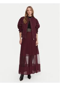 TwinSet - TWINSET Spódnica maxi 252TP2642 Fioletowy Regular Fit. Kolor: fioletowy. Materiał: syntetyk #5