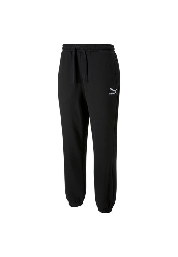 Jogging Puma Classics FL. Kolor: czarny. Materiał: dresówka. Sport: bieganie
