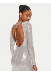 BARDOT - Bardot Sukienka koktajlowa Verona 58859DB Srebrny Slim Fit. Kolor: srebrny. Materiał: syntetyk. Styl: wizytowy #2