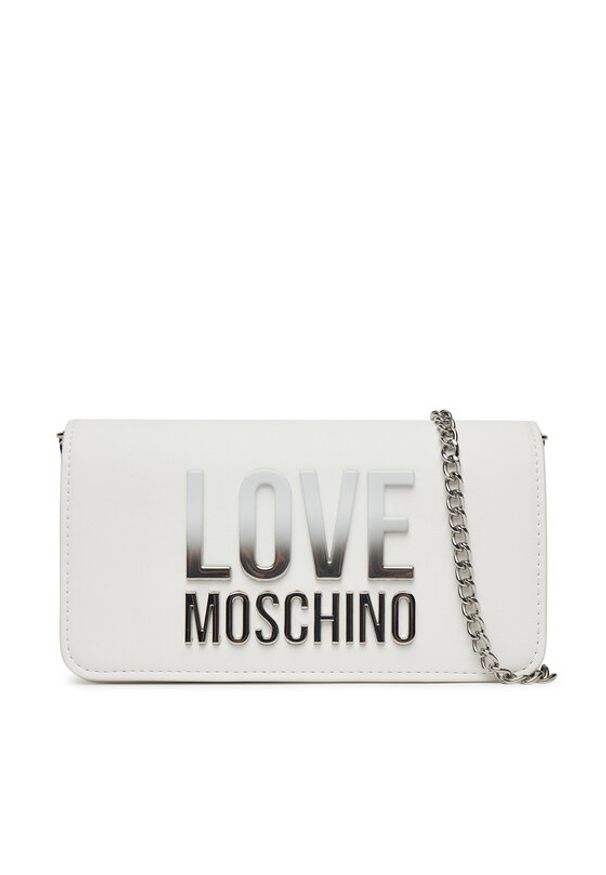 Love Moschino - LOVE MOSCHINO Torebka JC5728PP0MKD0100 Biały. Kolor: biały. Materiał: skórzane