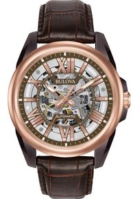 Zegarek Bulova Zegarek męski Bulova 98A165 brązowy. Kolor: brązowy #1