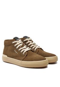 Pepe Jeans Sneakersy Ben Top PMS31051 Zielony. Kolor: zielony. Materiał: zamsz, skóra #2