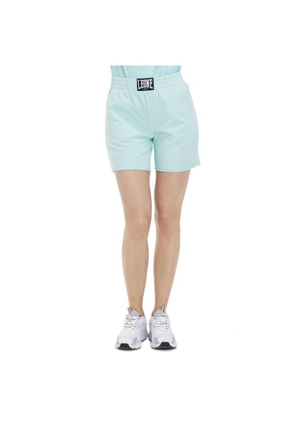LEONE 1947 APPAREL - Damskie spodenki Silence Work. Kolor: niebieski. Materiał: lycra. Sport: fitness