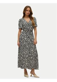 Vero Moda Sukienka letnia Alba 10330301 Czarny Regular Fit. Kolor: czarny. Materiał: wiskoza. Sezon: lato #6