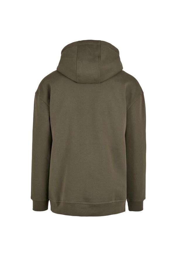BUILD YOUR BRAND - Bluza Z Kapturem Męska Oversized. Typ kołnierza: kaptur. Kolor: zielony