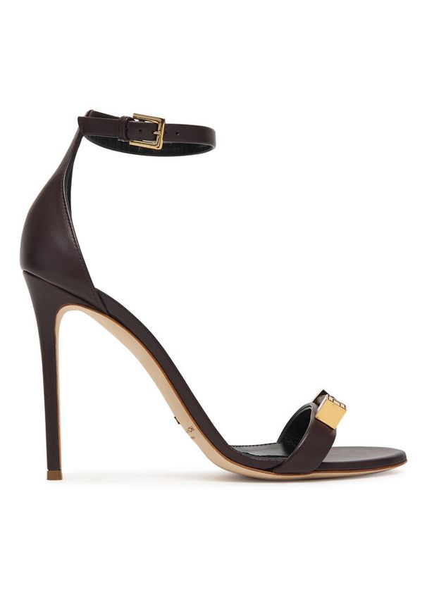 Sandały Elisabetta Franchi. Kolor: brązowy