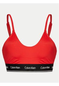 Calvin Klein Swimwear Góra od bikini KW0KW02426 Czerwony. Kolor: czerwony. Materiał: syntetyk #3
