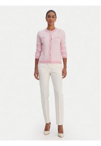 Morgan Kardigan 251-MORESA Różowy Slim Fit. Kolor: różowy. Materiał: syntetyk #5
