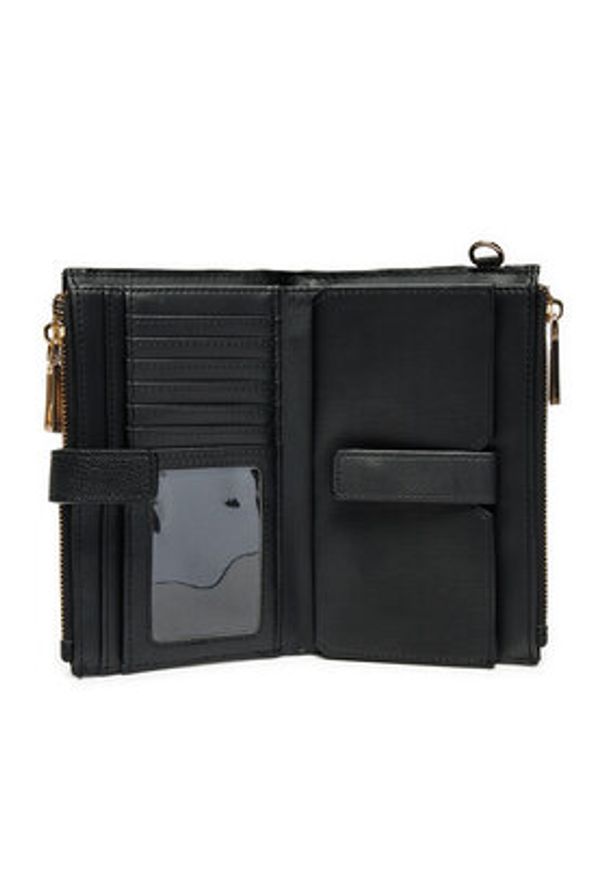 Aldo Portfel Illori 13863783 Czarny. Kolor: czarny. Materiał: skóra