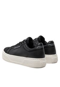 Armani Exchange Sneakersy XUX236 XV906 K001 Czarny. Kolor: czarny. Materiał: skóra