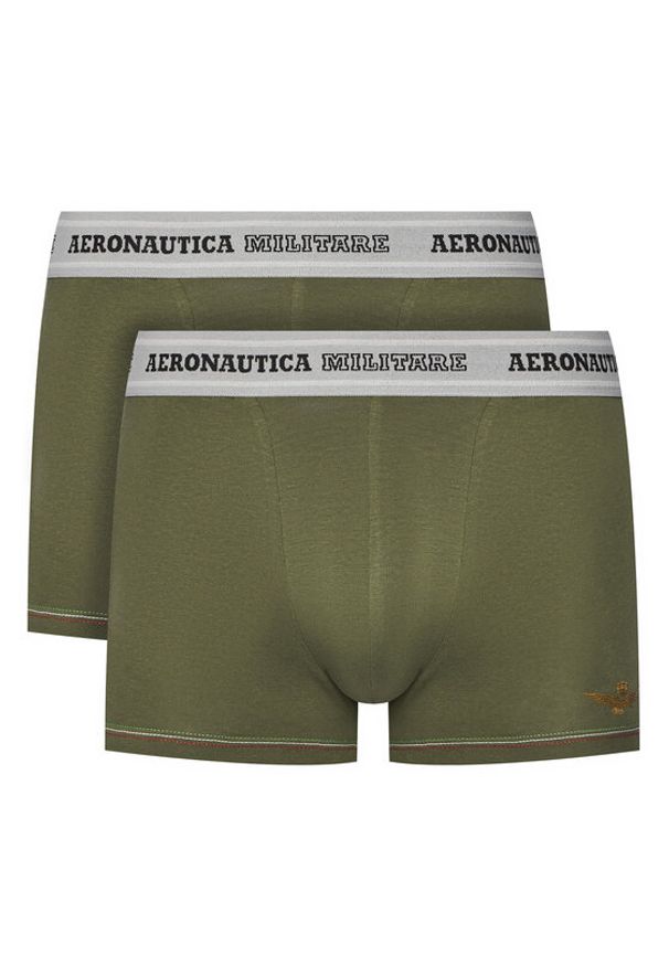 Aeronautica Militare Komplet 2 par bokserek AM1UBX004 Zielony. Kolor: zielony. Materiał: bawełna