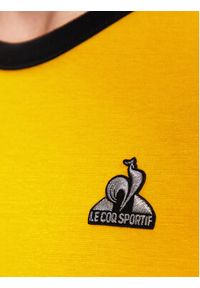 Le Coq Sportif T-Shirt 2310027 Żółty Regular Fit. Kolor: żółty. Materiał: bawełna #4