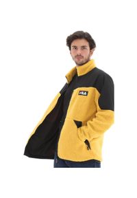 Fila - Kurtka turystyczna męska Fia Manolo. Kolor: żółty. Materiał: poliester. Sport: turystyka piesza