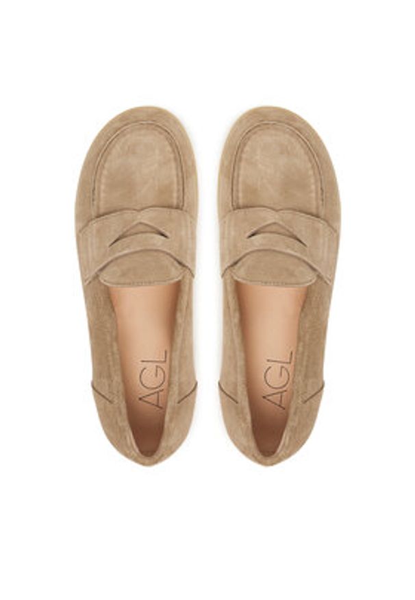 AGL Lordsy Pills D839001PGWINNY0563 Beżowy. Kolor: beżowy. Materiał: zamsz, skóra