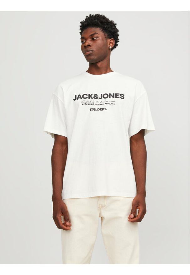 Jack & Jones - Jack&Jones T-Shirt Gale 12247782 Biały Relaxed Fit. Kolor: biały. Materiał: bawełna