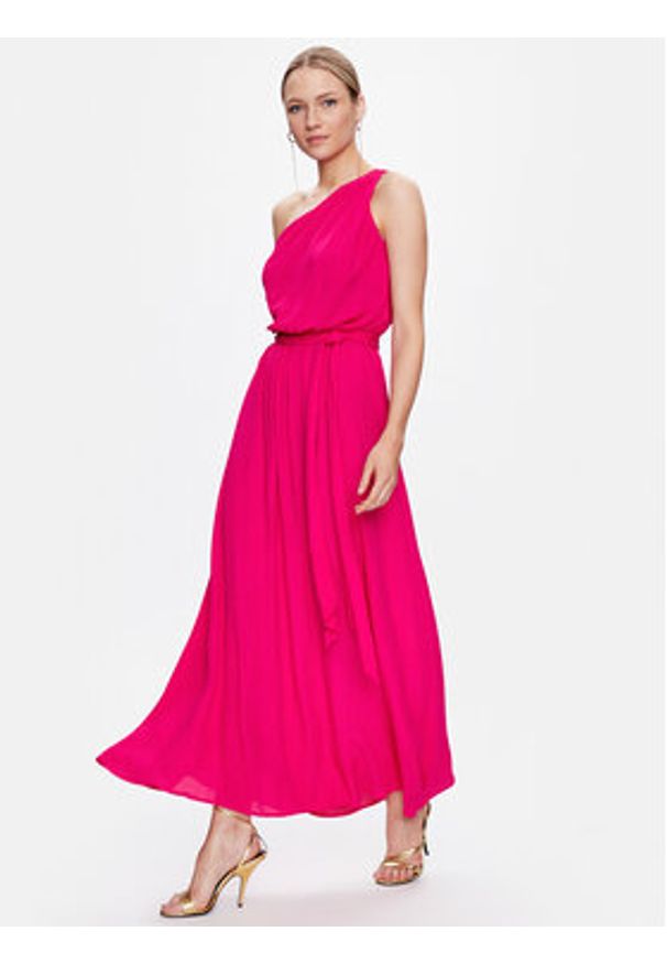 Pinko Sukienka koktajlowa Agave 100997 A0TP Różowy Regular Fit. Kolor: różowy. Materiał: wiskoza. Styl: wizytowy