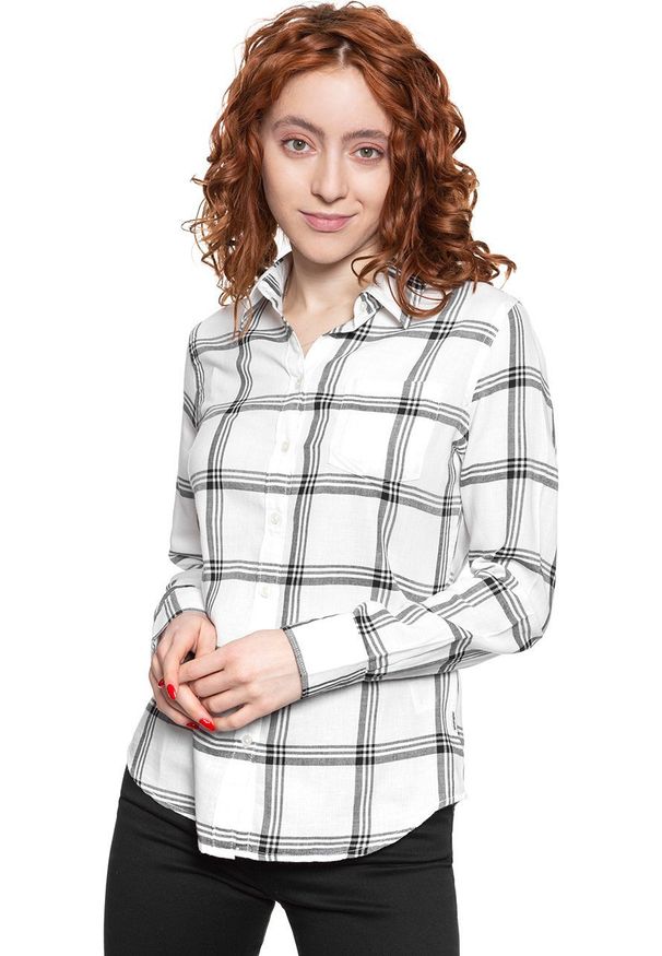 Wrangler - KOSZULA DAMSKA KOSZULA WRANGLER REGULAR 1PKT SHIRT OFF WHITE W5Q5OR737 112130294