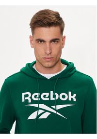 Reebok Bluza Identhlty Big Logo 100076427 Zielony Regular Fit. Kolor: zielony. Materiał: bawełna #3