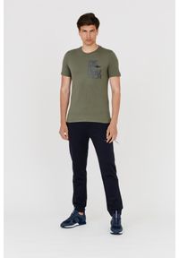 Aeronautica Militare - AERONAUTICA MILITARE Zielony bawełniany t-shirt męski, Rozmiar XXL. Kolor: zielony. Materiał: bawełna. Długość rękawa: krótki rękaw. Długość: krótkie. Wzór: haft #5