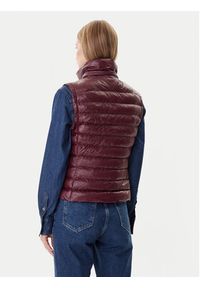 TOMMY HILFIGER - Tommy Hilfiger Bezrękawnik WW0WW47352 Bordowy Slim Fit. Kolor: czerwony. Materiał: syntetyk. Długość rękawa: bez rękawów #5