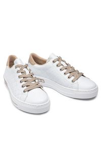 Rieker Sneakersy L88W2-80 Biały. Kolor: biały. Materiał: skóra #5