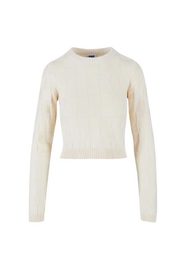 Sweter damski Urban Classics. Kolor: biały. Materiał: akryl, bawełna, polar. Sezon: zima