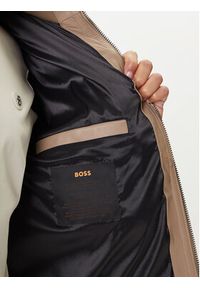 BOSS Kurtka skórzana Jocamp 50547546 Beżowy Relaxed Fit. Kolor: beżowy. Materiał: skóra #3