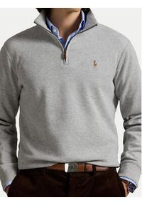Polo Ralph Lauren Sweter 7,10672E+11 Szary Regular Fit. Typ kołnierza: polo. Kolor: szary. Materiał: bawełna