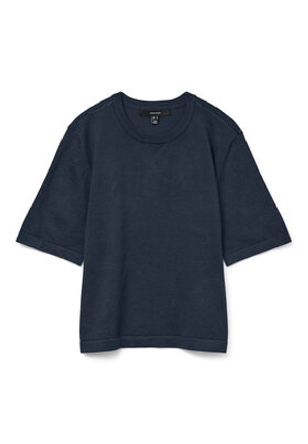 Vero Moda Sweter Silje 10320460 Granatowy Oversize. Kolor: niebieski. Materiał: wiskoza