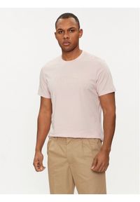 Guess T-Shirt M2BP47 K7HD0 Różowy Slim Fit. Kolor: różowy. Materiał: bawełna