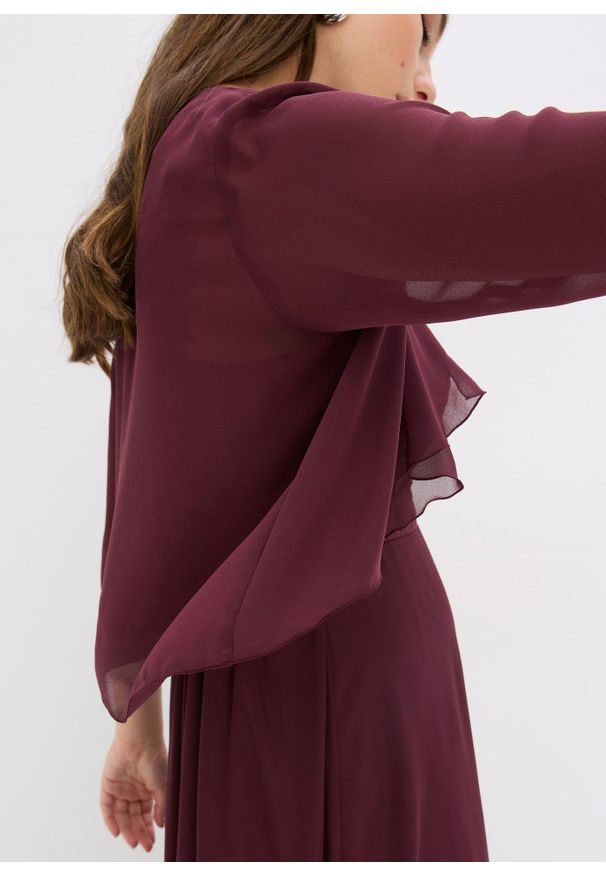 bonprix - Bolerko z delikatnego szyfonu. Kolor: biały. Materiał: szyfon, poliester