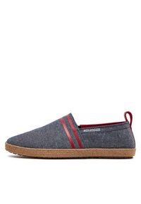 TOMMY HILFIGER - Tommy Hilfiger Espadryle Hilfiger Espadrille C Chambray FM0FM04982 Granatowy. Kolor: niebieski. Materiał: materiał #4