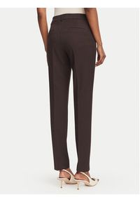 Marella Spodnie materiałowe Amico2 2625136291 Brązowy ciemny Straight Fit. Kolor: brązowy. Materiał: syntetyk #5