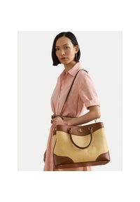 Lauren Ralph Lauren - Torebka LAUREN RALPH LAUREN. Kolor: beżowy #1