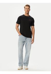 Beverly Hills Polo Club T-Shirt P-SS26M-TS5022 Czarny Regular Fit. Typ kołnierza: polo. Kolor: czarny. Materiał: bawełna #5