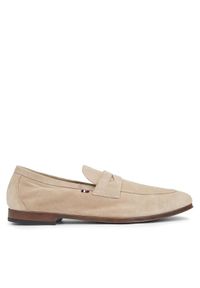 TOMMY HILFIGER - Tommy Hilfiger Półbuty Casual Light Flexible Sde Loafer FM0FM04988 Beżowy. Okazja: na co dzień. Kolor: beżowy. Styl: casual