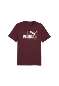 Puma - Męska koszulka z grafiką i logo No. 1 PUMA Ruby Shimmer Red. Kolor: czerwony. Sport: fitness