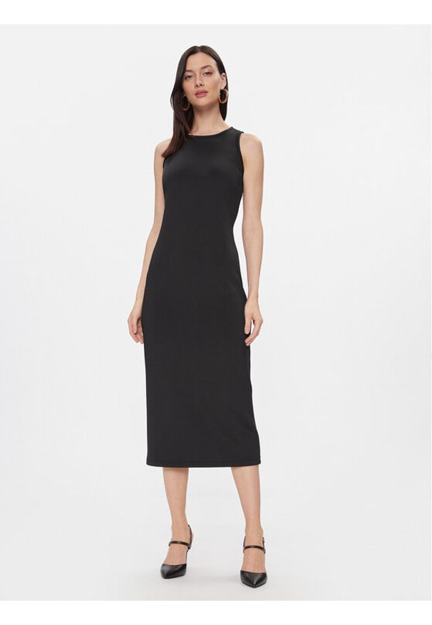 Max Mara Leisure Sukienka codzienna Baccano 2416621027 Czarny Regular Fit. Okazja: na co dzień. Kolor: czarny. Materiał: syntetyk. Typ sukienki: proste. Styl: casual