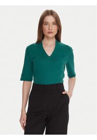 United Colors of Benetton - United Colors Of Benetton Bluzka 3GA2D400U Niebieski Slim Fit. Kolor: niebieski. Materiał: bawełna
