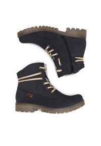 Rieker Trzewiki 78550-14 Niebieski. Kolor: niebieski. Materiał: materiał #2