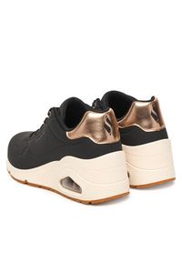 skechers - Skechers Sneakersy 177520/BLK Czarny. Kolor: czarny. Materiał: skóra #5