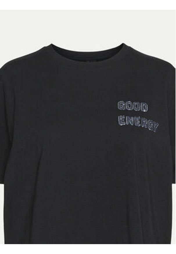 Vero Moda T-Shirt Halle 10321318 Czarny Loose Fit. Kolor: czarny. Materiał: bawełna