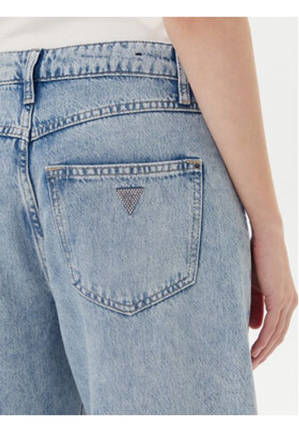 Guess Jeansy W5YA82 D5QKA Niebieski Wide Leg. Kolor: niebieski