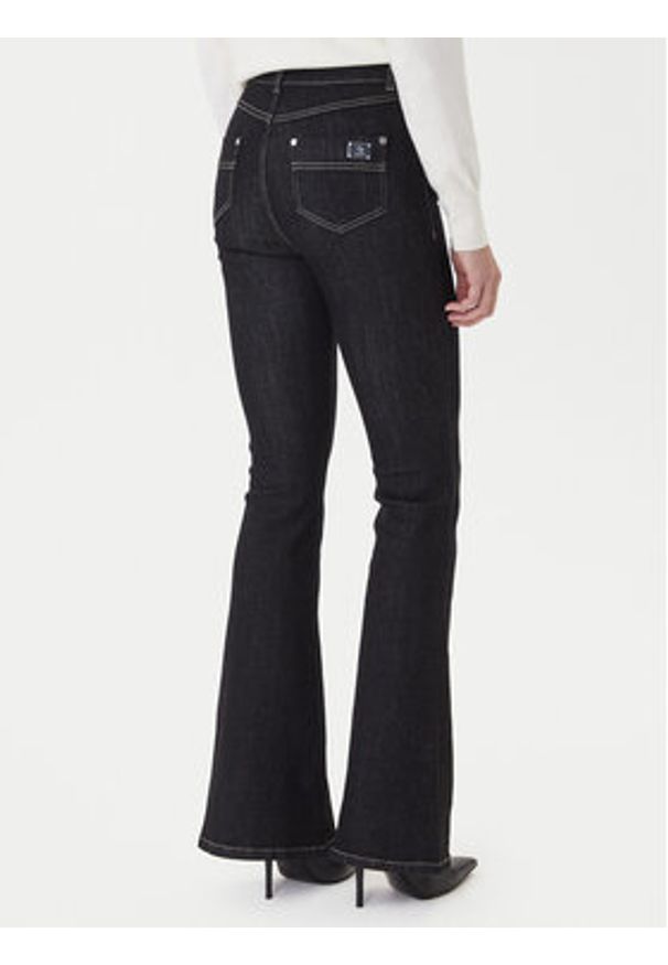 Gaudi Jeansy 521BD26006 Czarny Flare Fit. Kolor: czarny