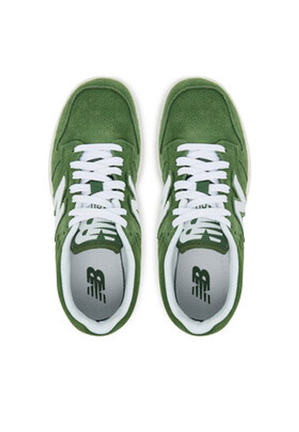 New Balance Sneakersy GSB480SA Zielony. Kolor: zielony. Materiał: zamsz, skóra